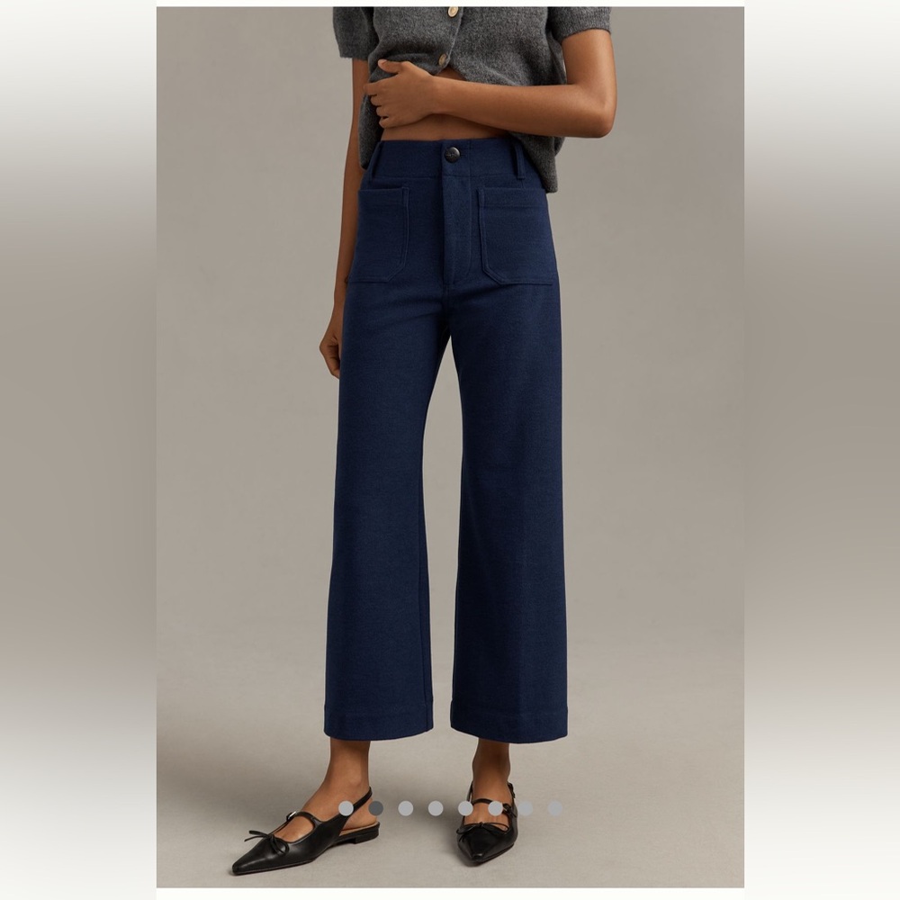 NWT The Colette Brushed Knit Crop
Wide-Leg Pants by Maeve - Picture 2 of 12